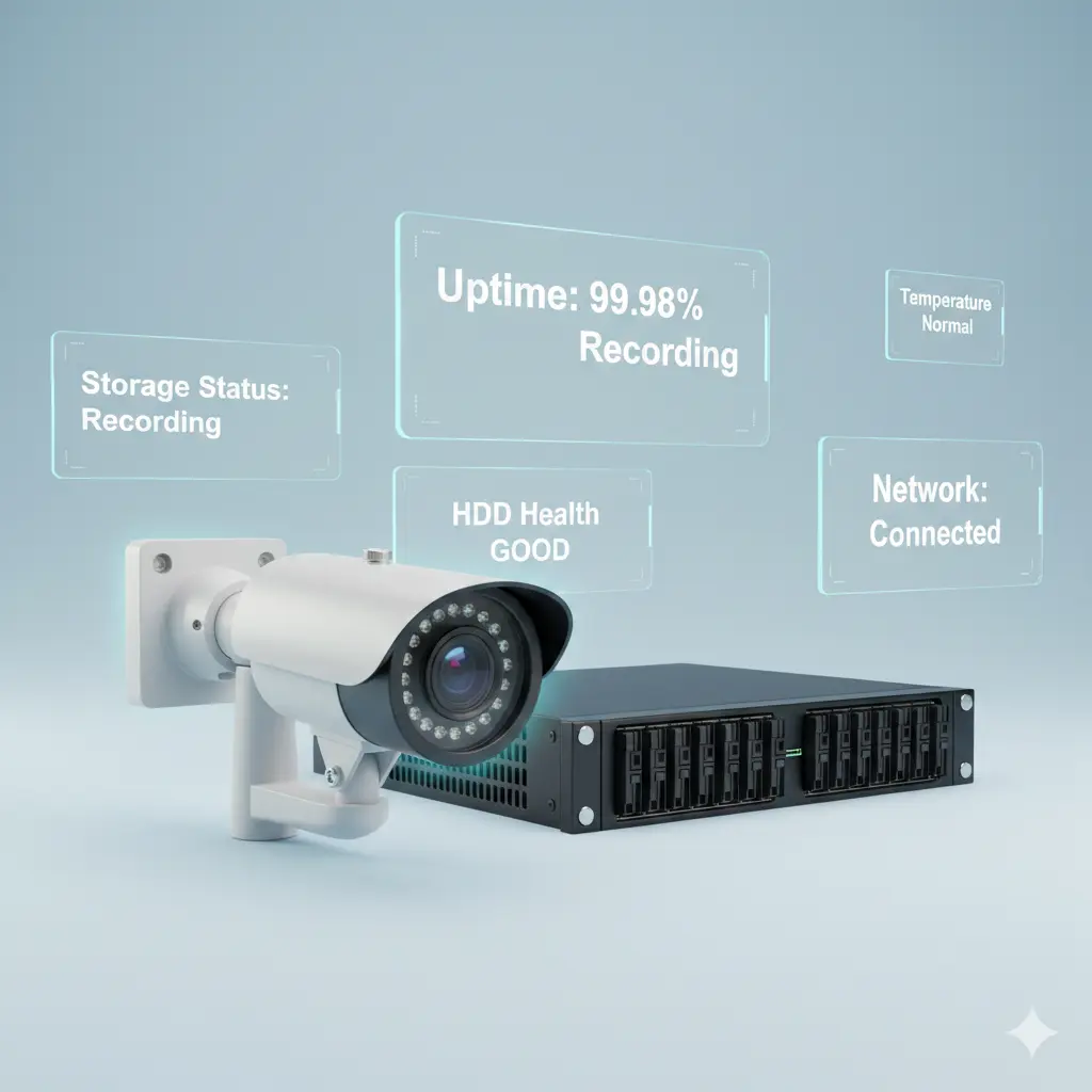 NVR Health Monitoring centralized control dashboard